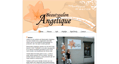 Desktop Screenshot of beautysalonangelique.nl